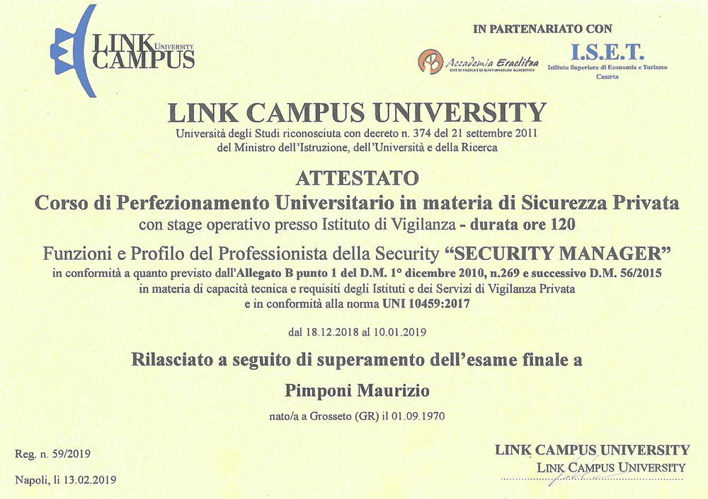 Certificazione Professionale